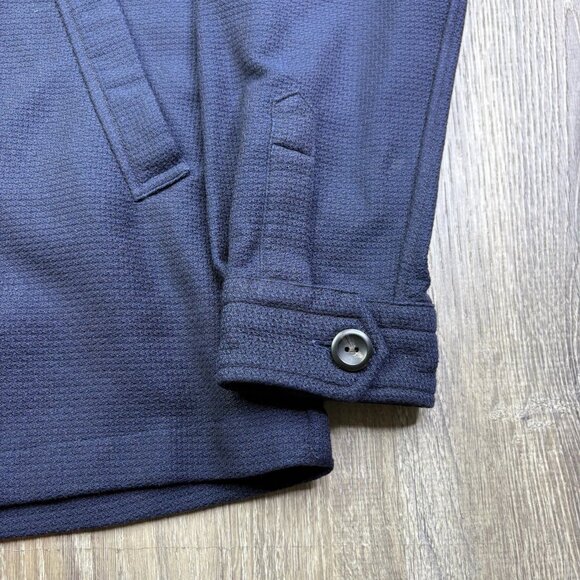 Eton Mens Indigo Classic Long Sleeve Button Up Utility Workwear Jacket Size L - Picture 6 of 12